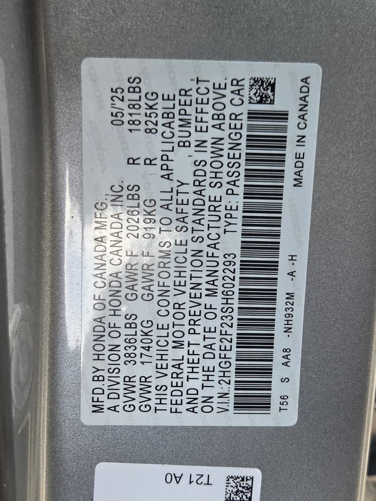 Used 2025 Honda Civic LX image 30