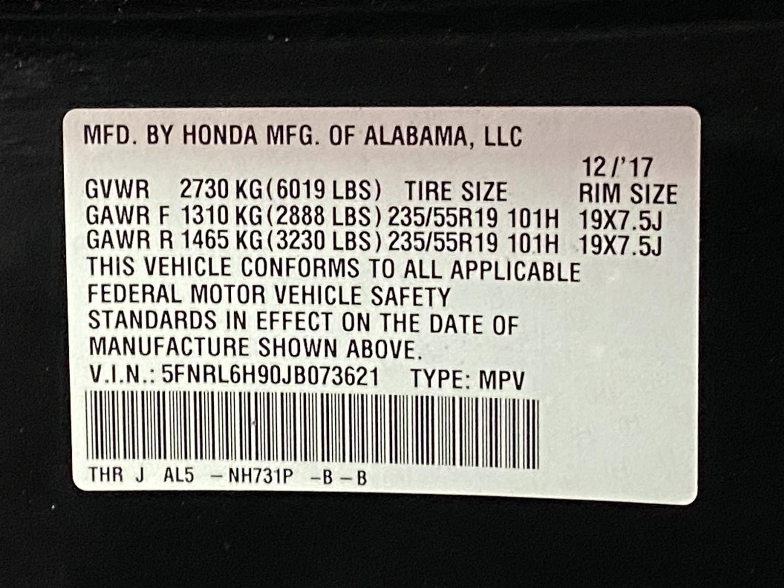 Used 2018 Honda Odyssey Elite image 63