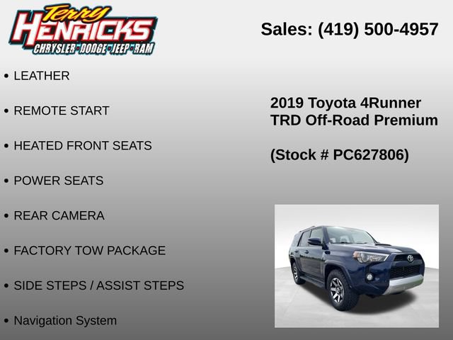 Used 2019 Toyota 4Runner TRD Off-Road Premium AWD/4WD image 23