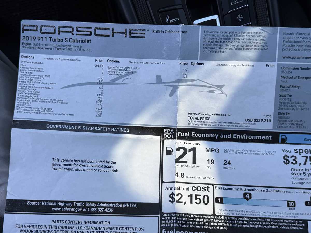 Used 2019 Porsche 911 Turbo S image 33