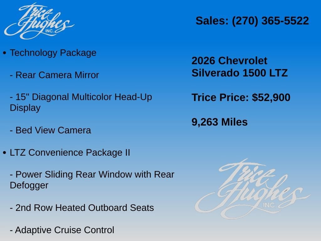 Used 2026 Chevrolet Silverado 1500 LTZ w/ Technology Package AWD/4WD image 7