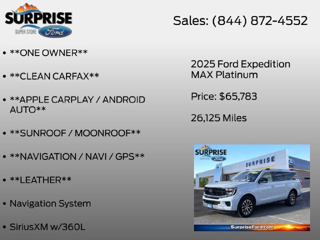 Certified 2025 Ford Expedition Max Platinum AWD/4WD image 7