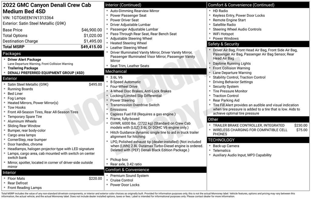 Certified 2022 GMC Canyon Denali image 15