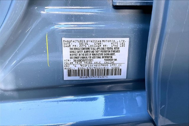 New 2027 Nissan Sentra SV w/ Floor Mat Package FWD image 13