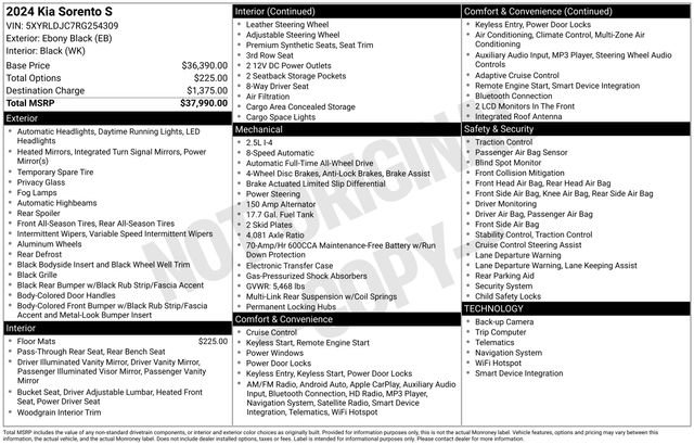 Used 2024 Kia Sorento S image 2