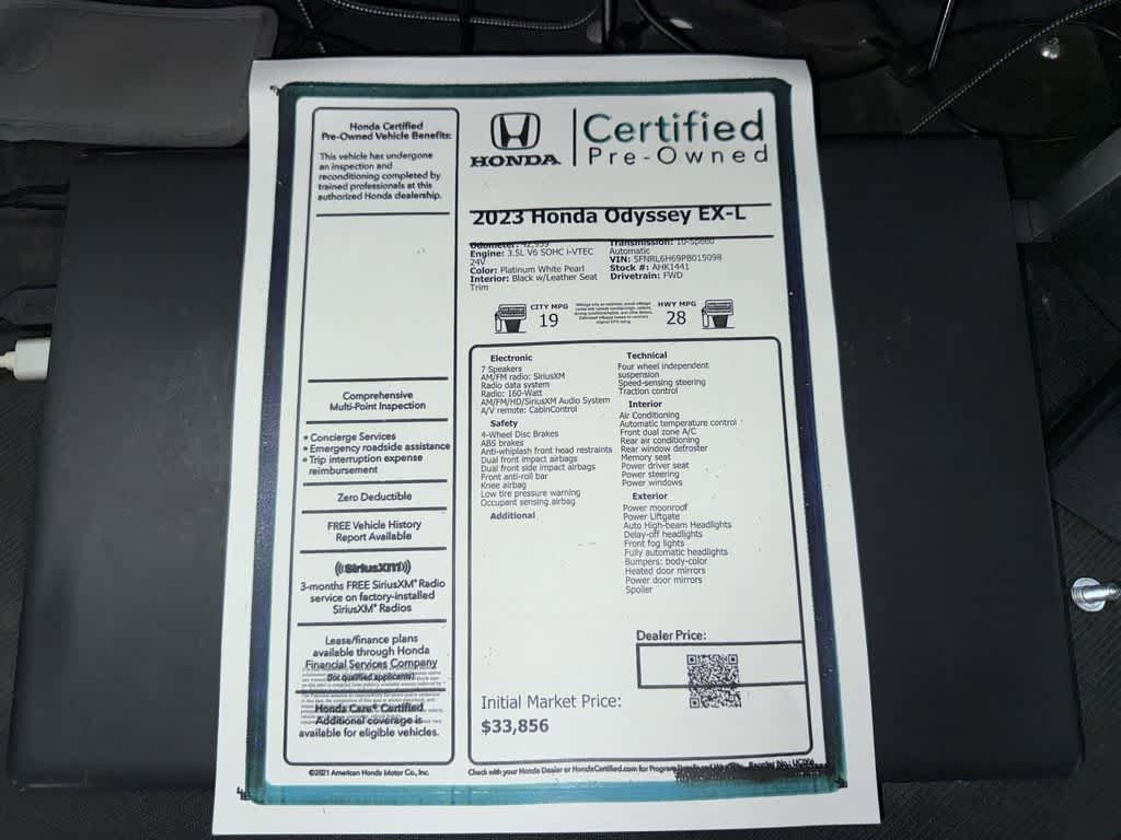 Used 2023 Honda Odyssey EX-L image 13