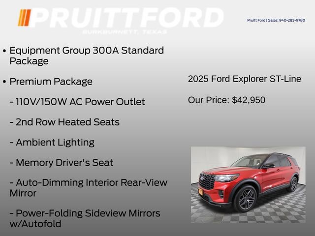 Used 2025 Ford Explorer ST-Line w/ Premium Package AWD/4WD image 7