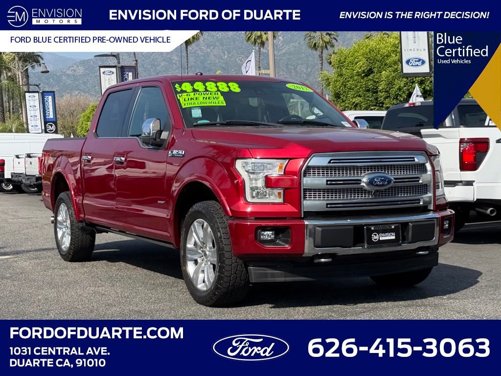 Certified 2017 Ford F150 Platinum w/ Equipment Group 701A Luxury image 1