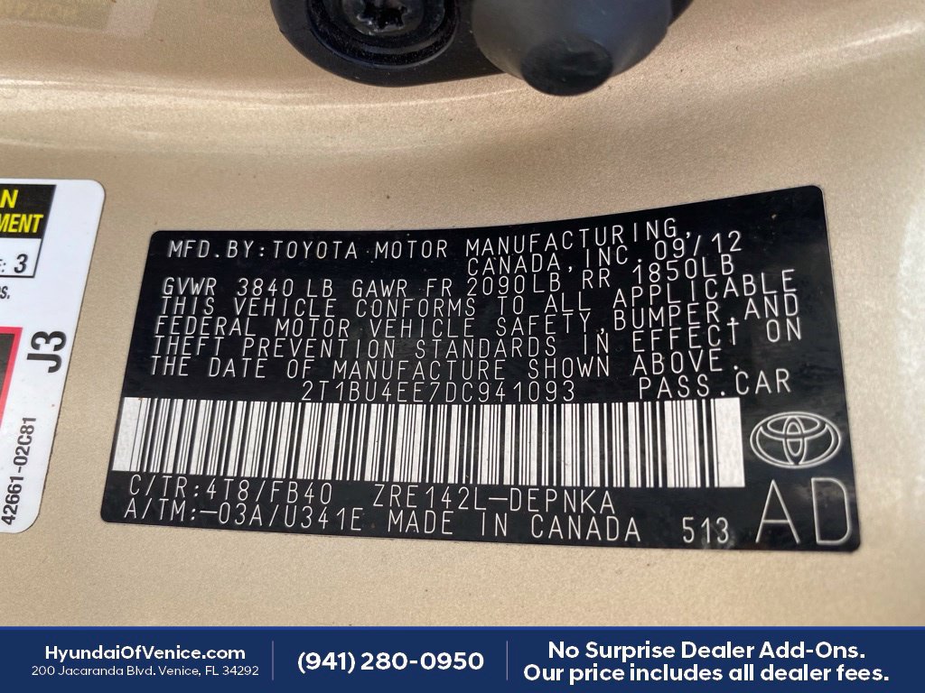 Used 2013 Toyota Corolla LE FWD image 22