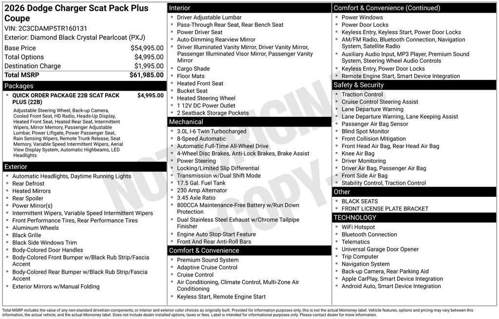 New 2026 Dodge Charger Scat Pack AWD/4WD image 6