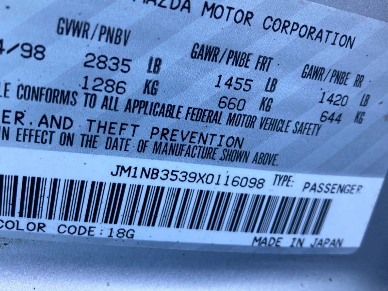 Used 1999 MAZDA MX-5 Miata image 16