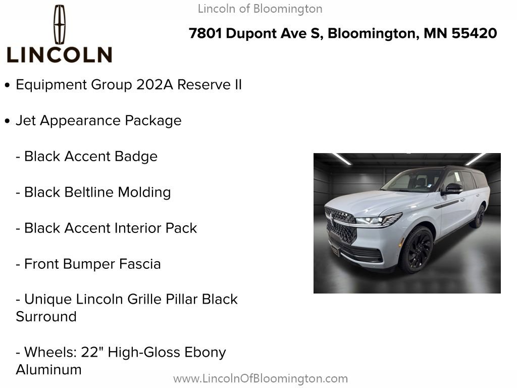 New 2025 Lincoln Navigator L Reserve w/ Jet Appearance Package image 5