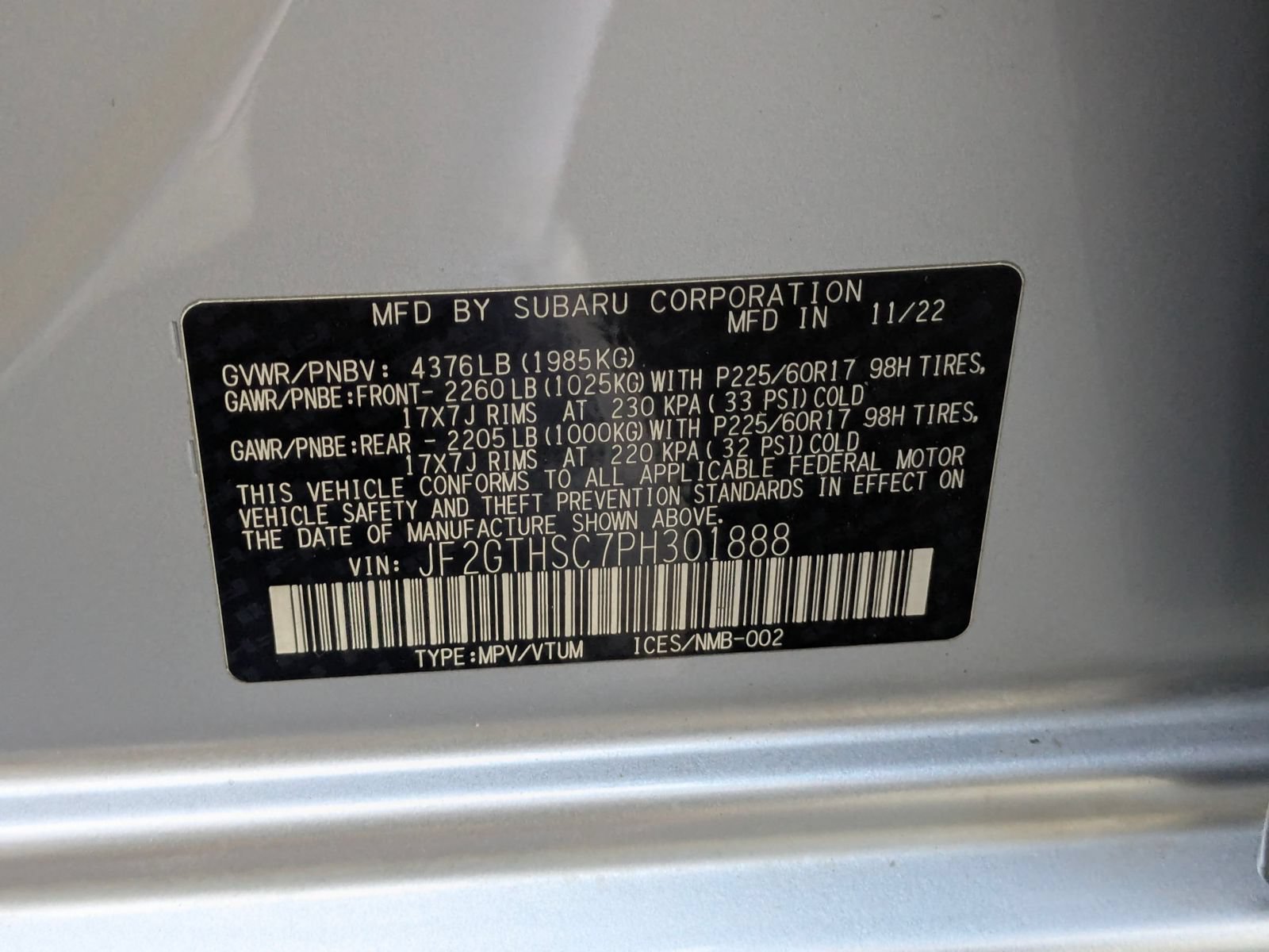 Certified 2023 Subaru Crosstrek 2.5i Sport AWD/4WD image 27