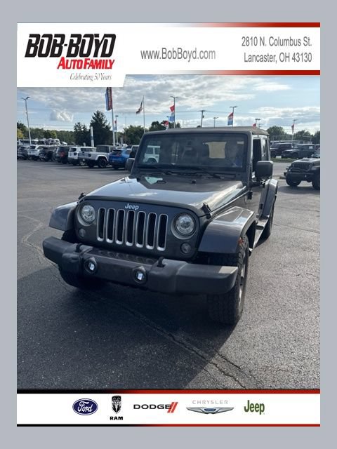 Used 2017 Jeep Wrangler Unlimited Sahara w/ Connectivity Group AWD/4WD image 1