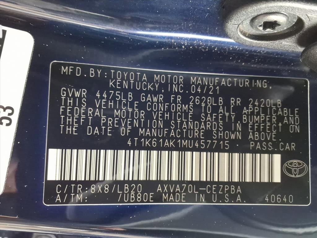 Used 2021 Toyota Camry XSE image 29