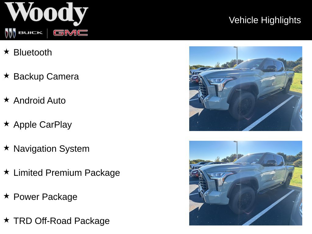 Used 2024 Toyota Tundra Limited w/ TRD Off-Road Package AWD/4WD image 3