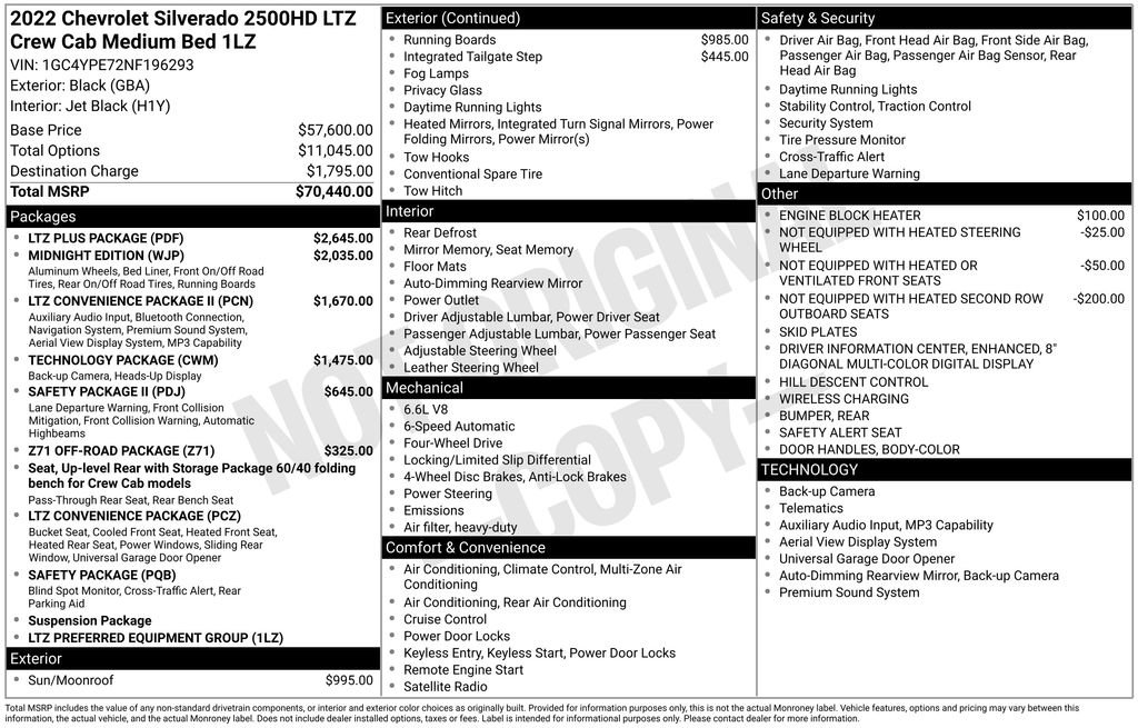 Used 2022 Chevrolet Silverado 2500 LTZ w/ LTZ Plus Package image 54