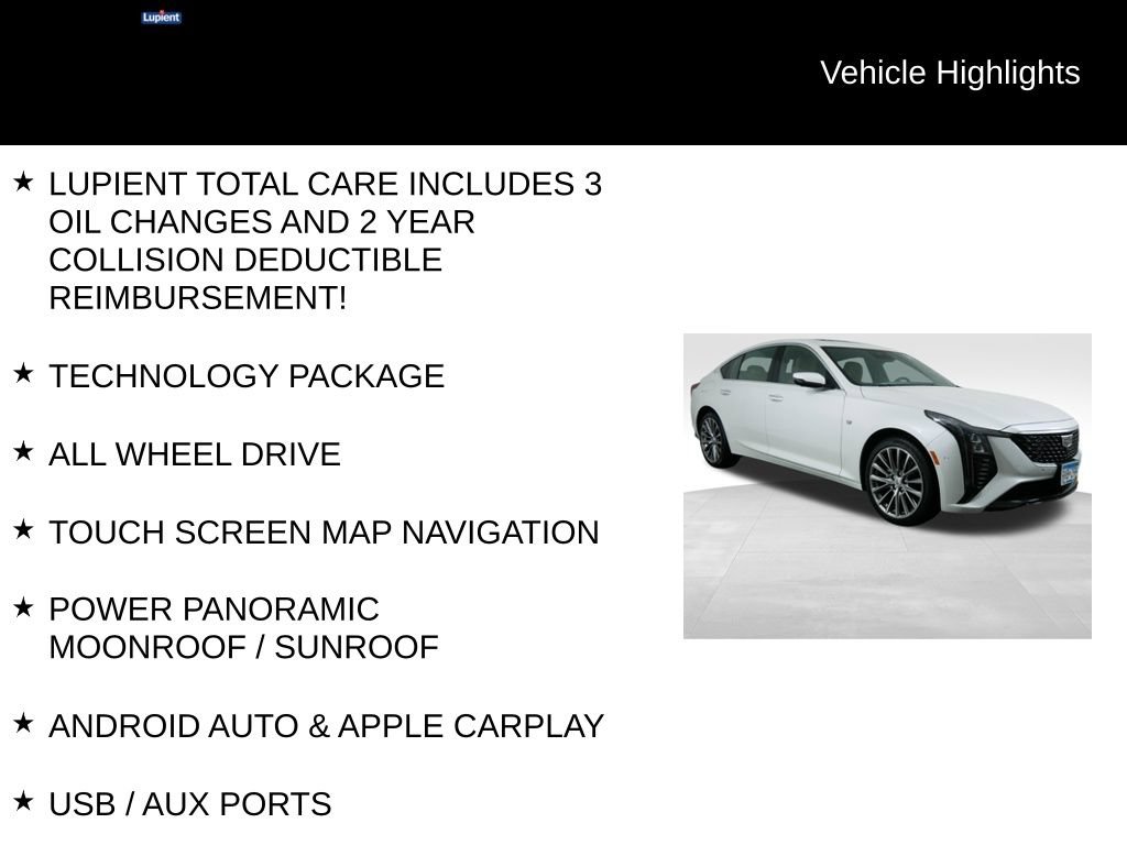 Used 2025 Cadillac CT5 Premium Luxury w/ Technology Package AWD/4WD image 7