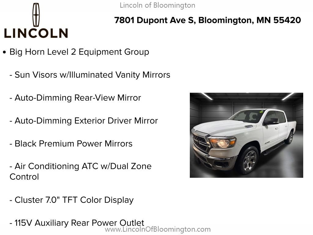 Used 2022 RAM 1500 Big Horn image 9