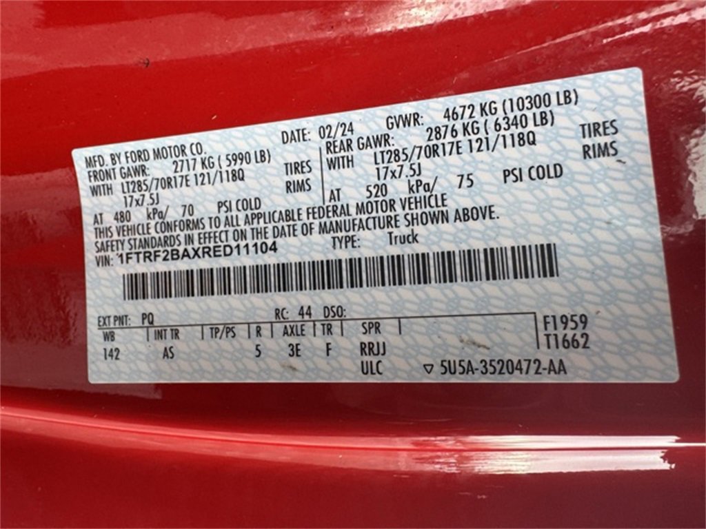 Certified 2024 Ford F250 XL w/ XL Off-Road Package image 38