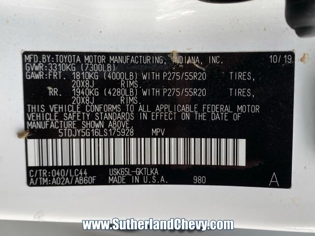 Used 2020 Toyota Sequoia Limited AWD/4WD image 57
