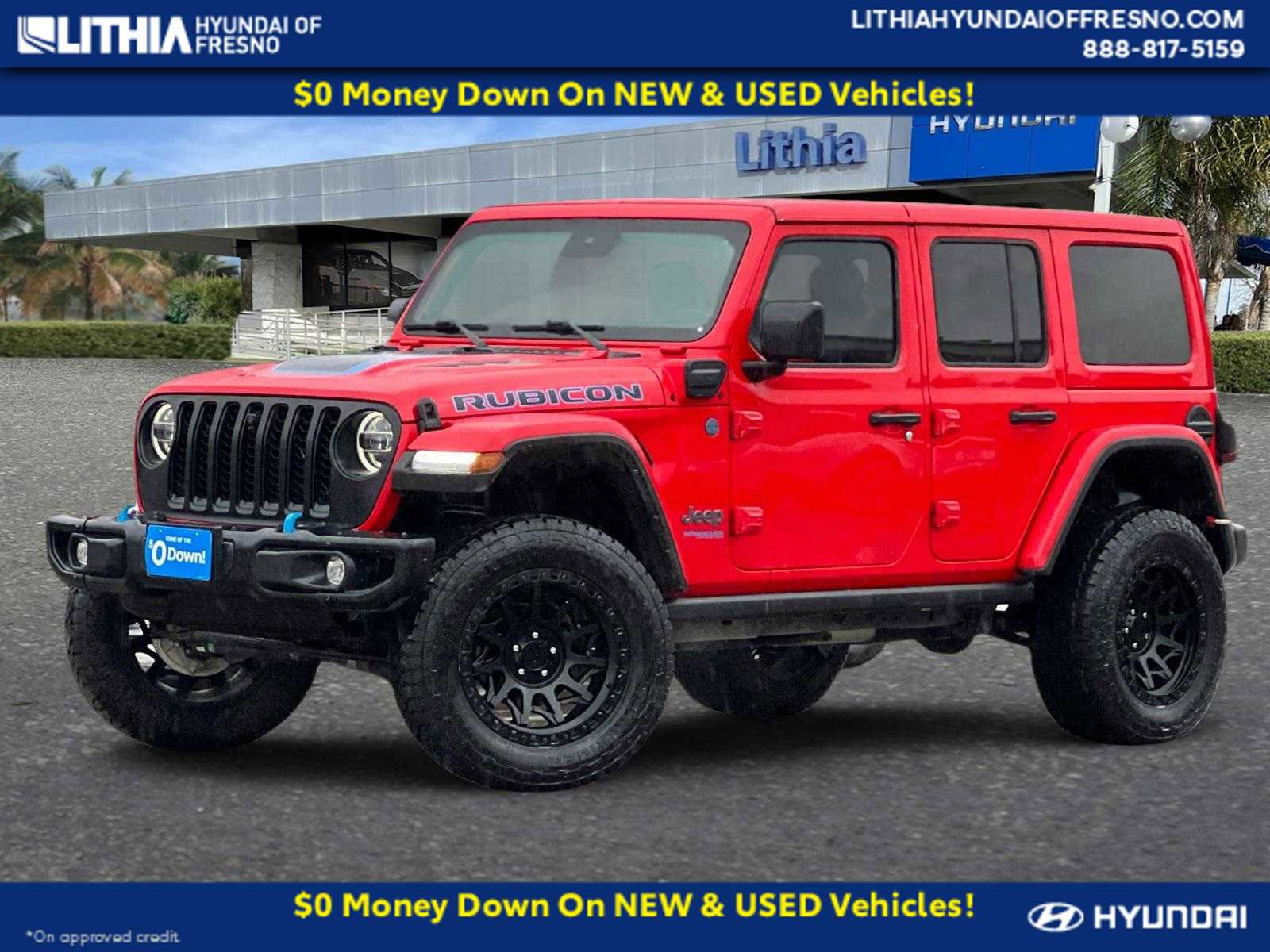 Used 2021 Jeep Wrangler Unlimited Rubicon 4xe w/ Steel Bumper Group image 1