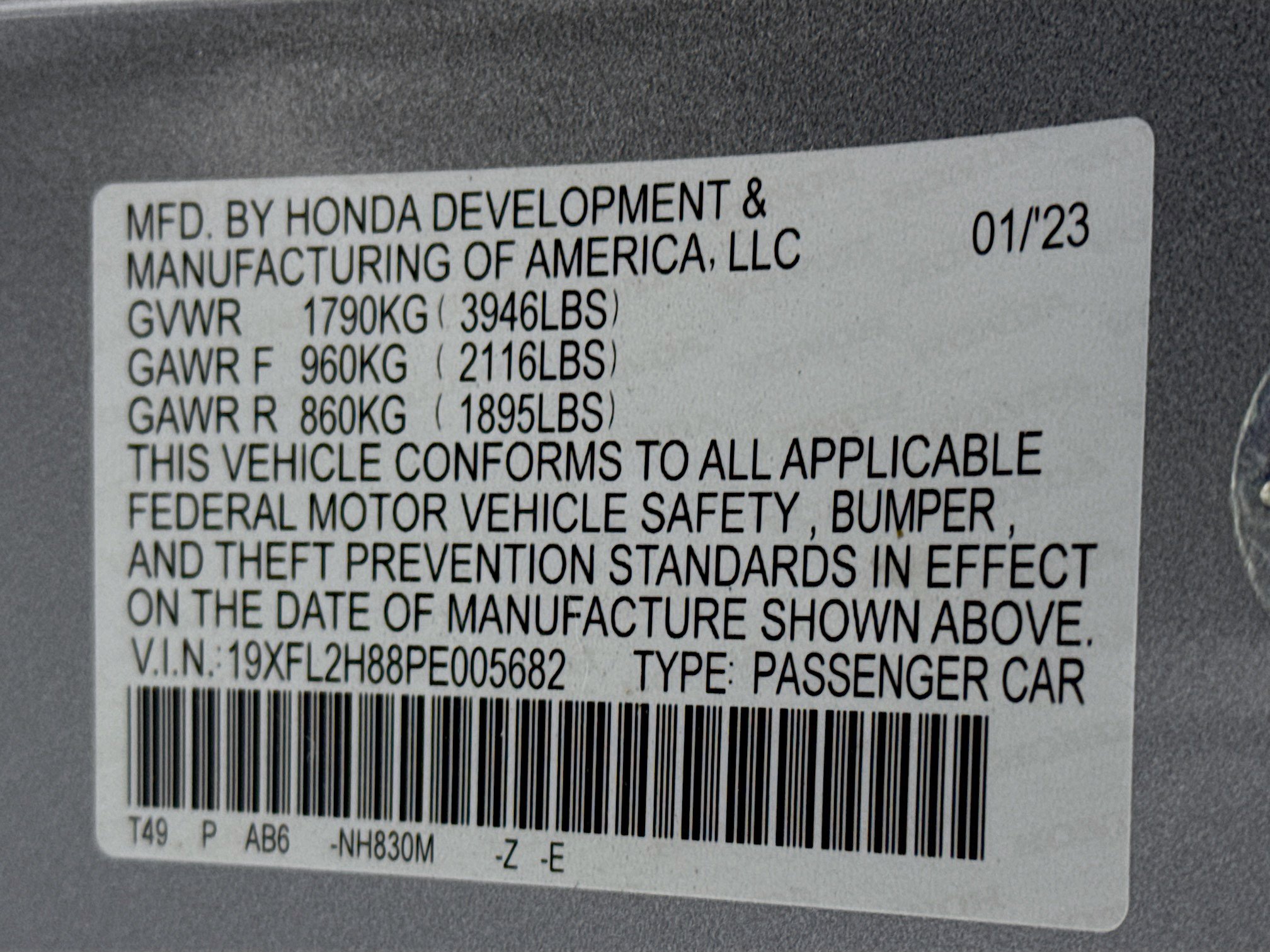 Certified 2023 Honda Civic Sport image 29