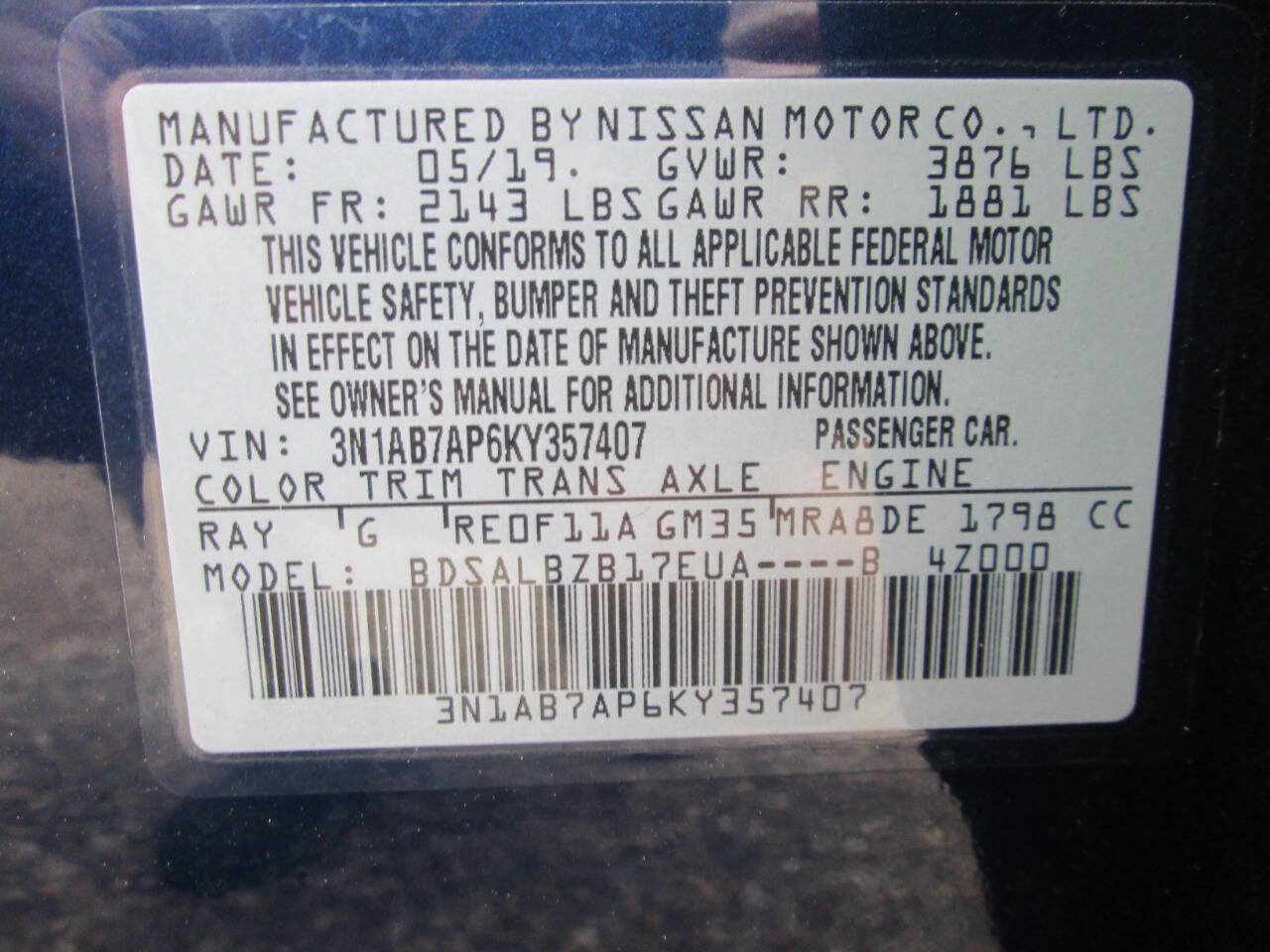 Used 2019 Nissan Sentra S FWD image 29