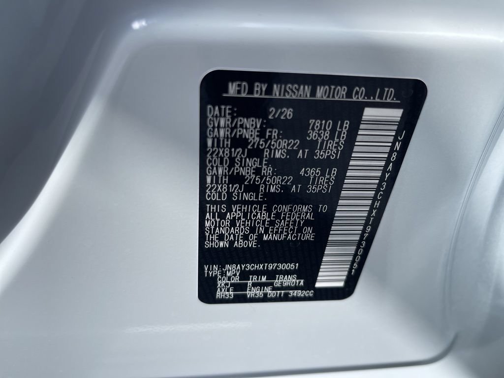 New 2026 Nissan Armada Platinum Reserve AWD/4WD image 35