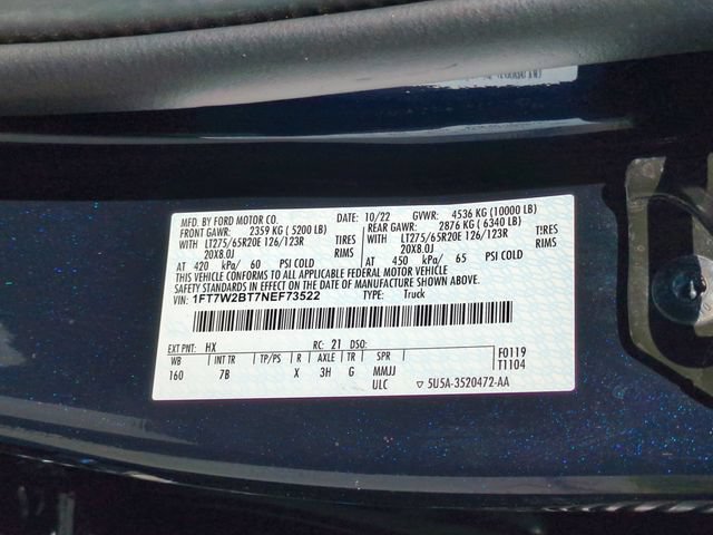 Used 2022 Ford F250 Platinum w/ FX4 Off-Road Package AWD/4WD image 37