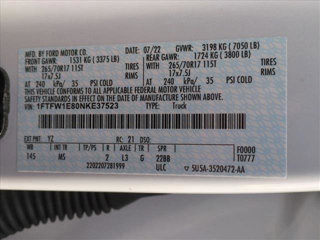 Used 2022 Ford F150 XLT w/ Equipment Group 301A Mid image 23