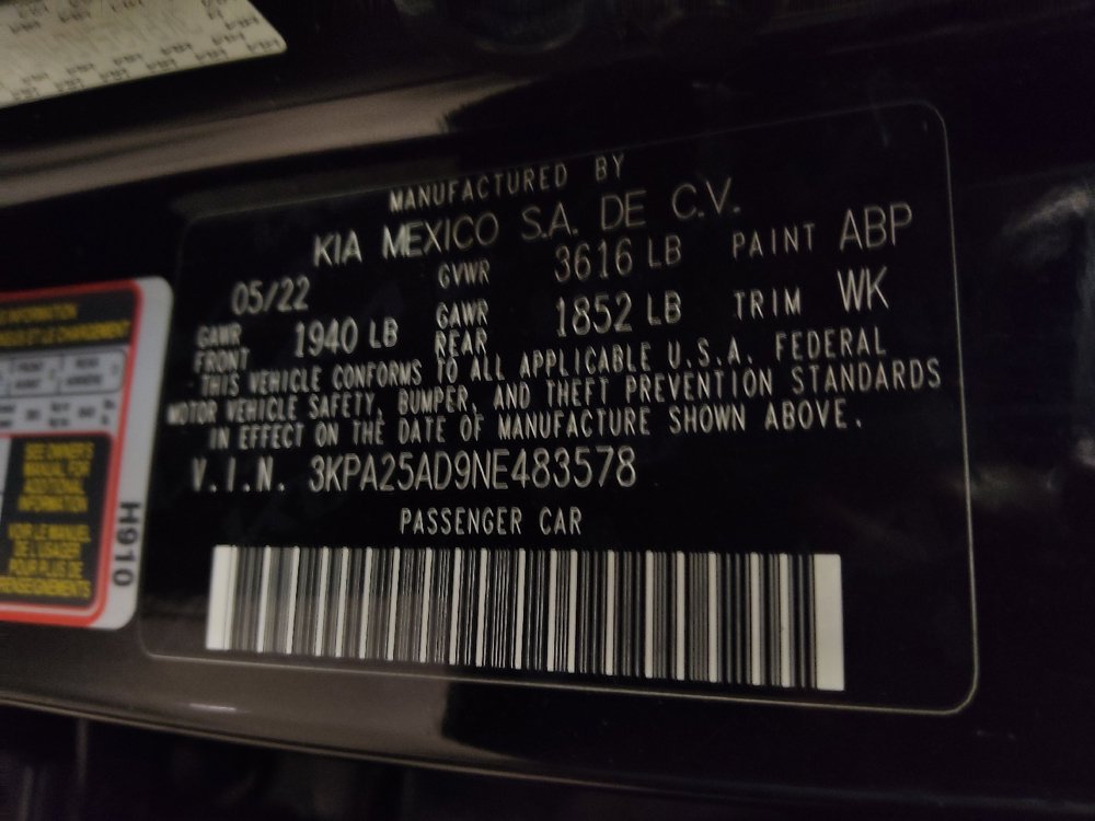 Used 2022 Kia Rio S FWD image 33