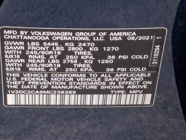 Used 2021 Volkswagen Atlas Cross Sport SE image 24