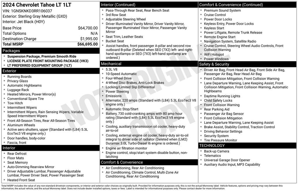 Certified 2024 Chevrolet Tahoe LT image 4