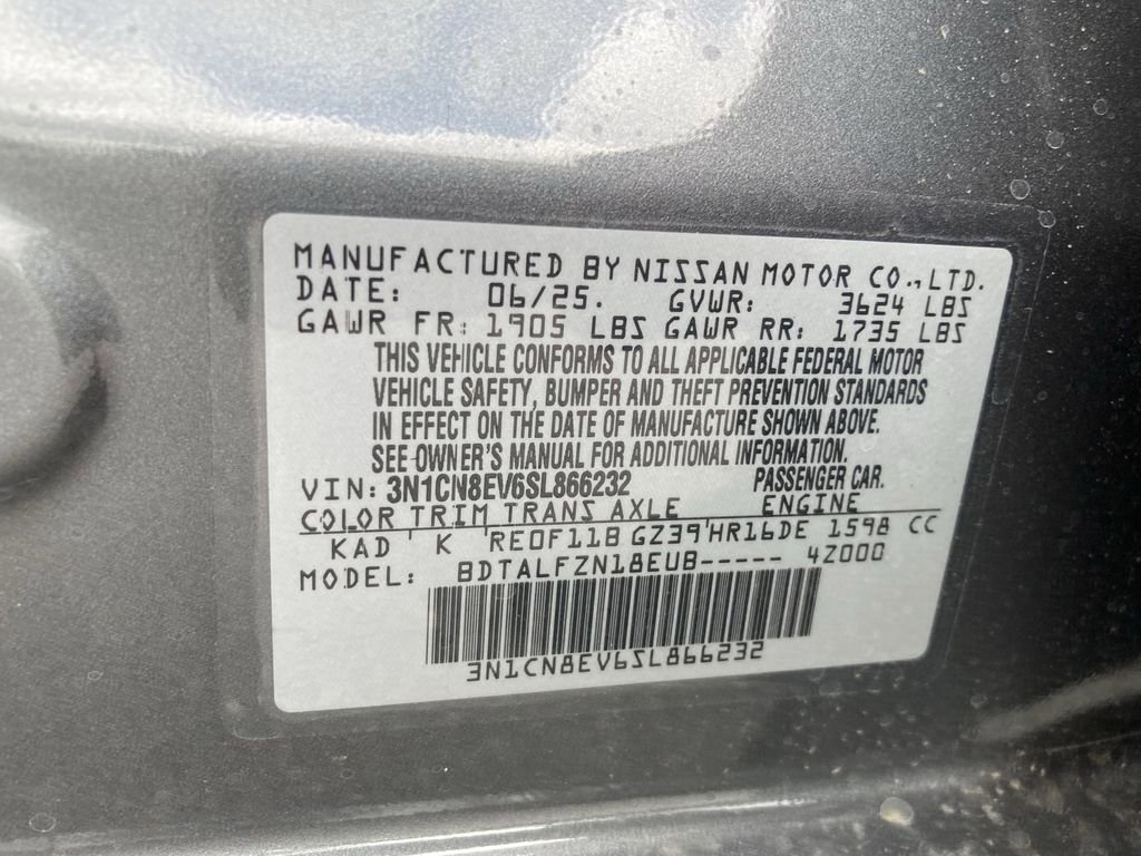 New 2025 Nissan Versa SV image 42