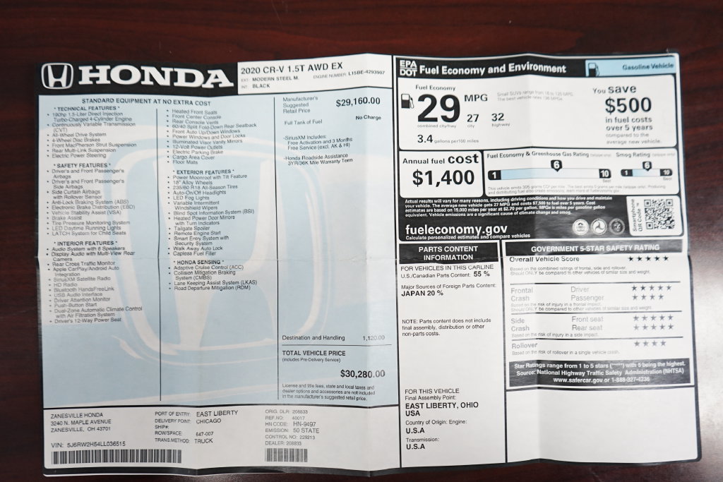 Used 2020 Honda CR-V EX image 6