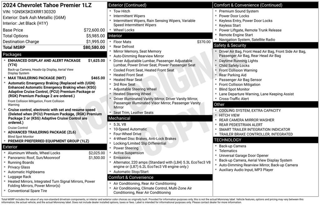 Used 2024 Chevrolet Tahoe Premier AWD/4WD image 44