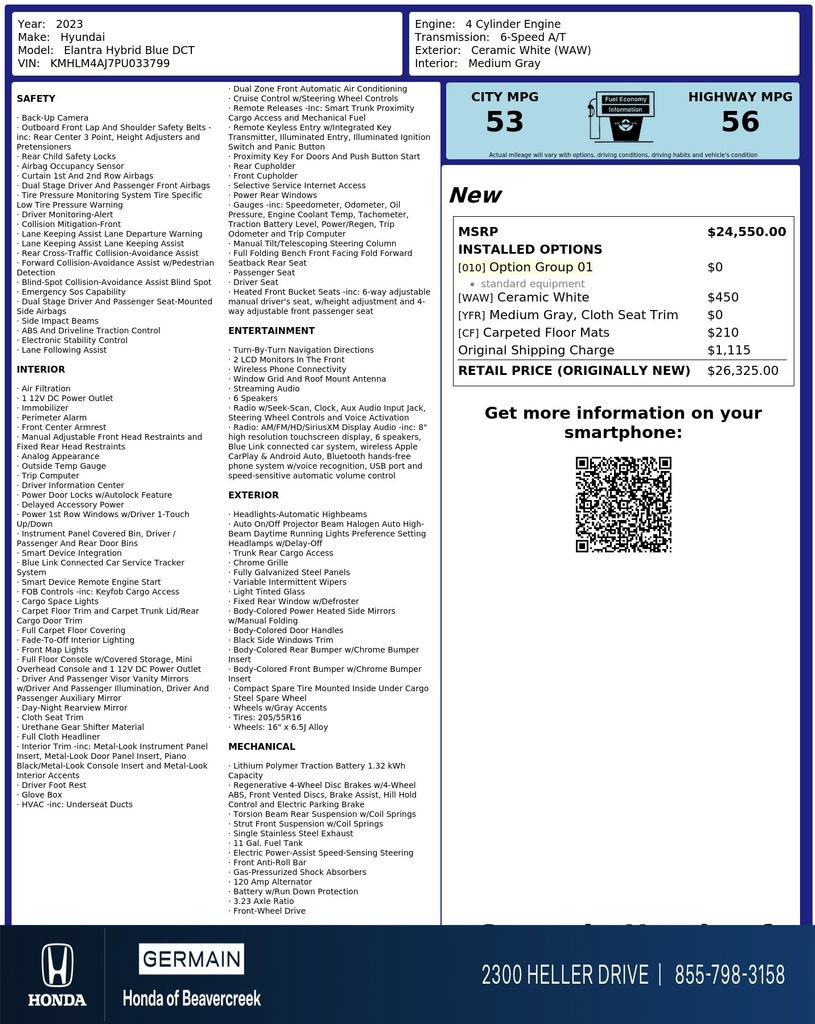 Used 2023 Hyundai Elantra Blue FWD image 31