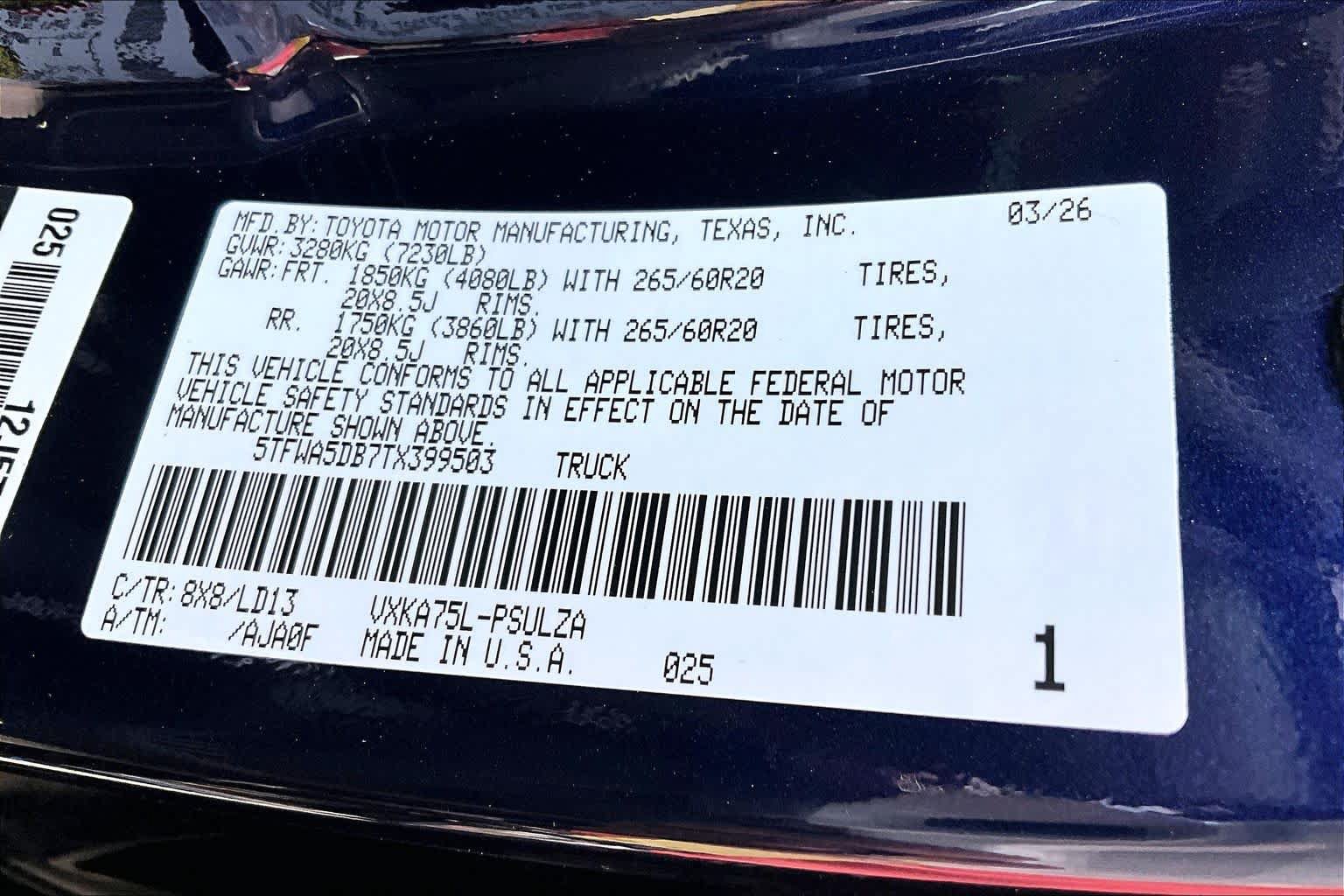 New 2026 Toyota Tundra Limited AWD/4WD image 20