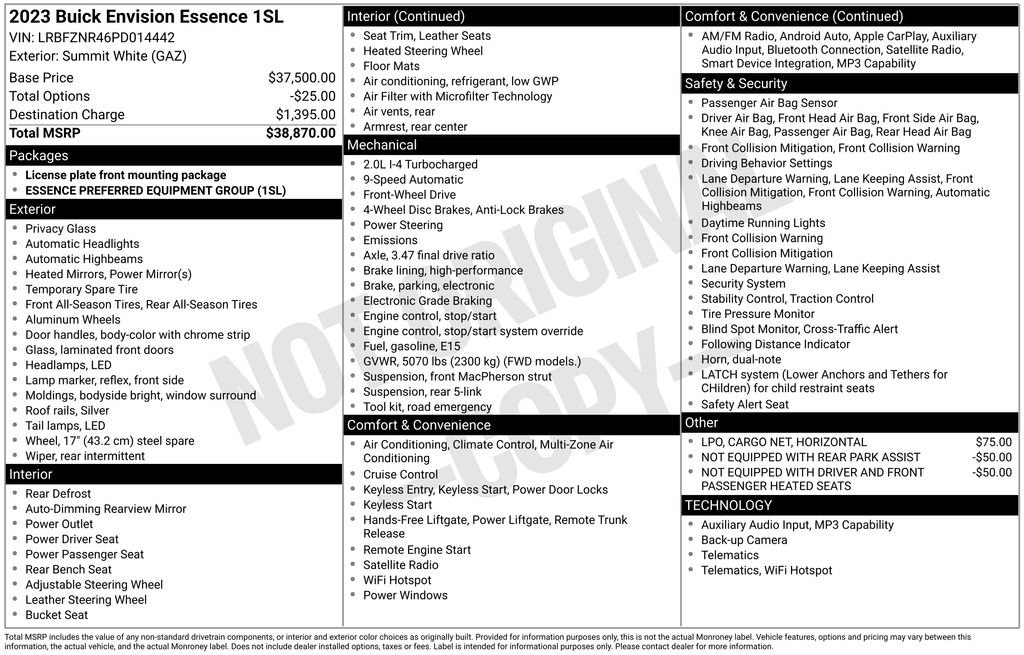 Used 2023 Buick Envision Essence FWD image 4