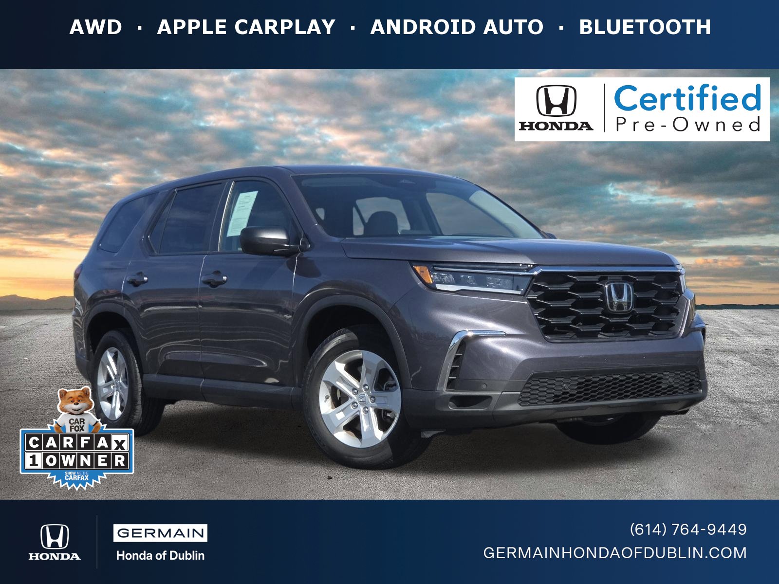 Certified 2023 Honda Pilot LX image 1