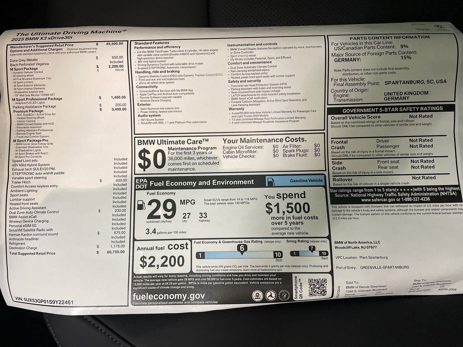 Used 2025 BMW X3 xDrive30i w/ Premium Package image 20