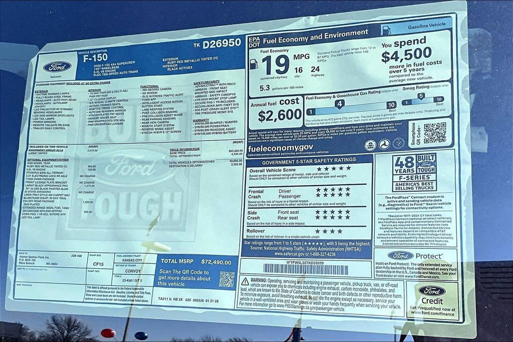 New 2026 Ford F150 Lariat w/ Equipment Group 501A Mid image 14