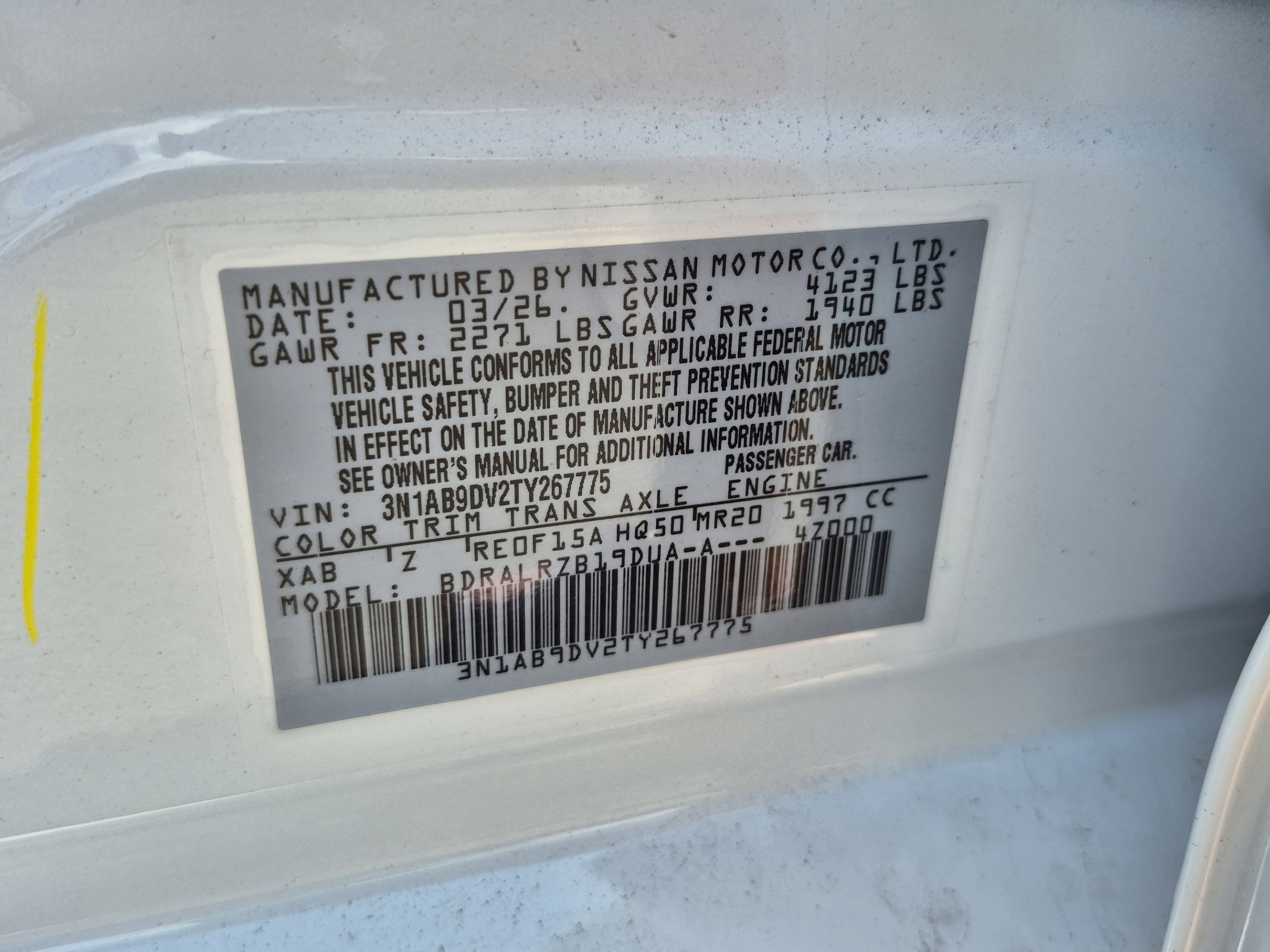 New 2026 Nissan Sentra SR w/ SR All Weather Package FWD image 31