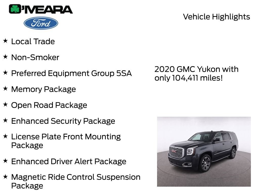 Used 2020 GMC Yukon Denali w/ Open Road Package RWD image 8