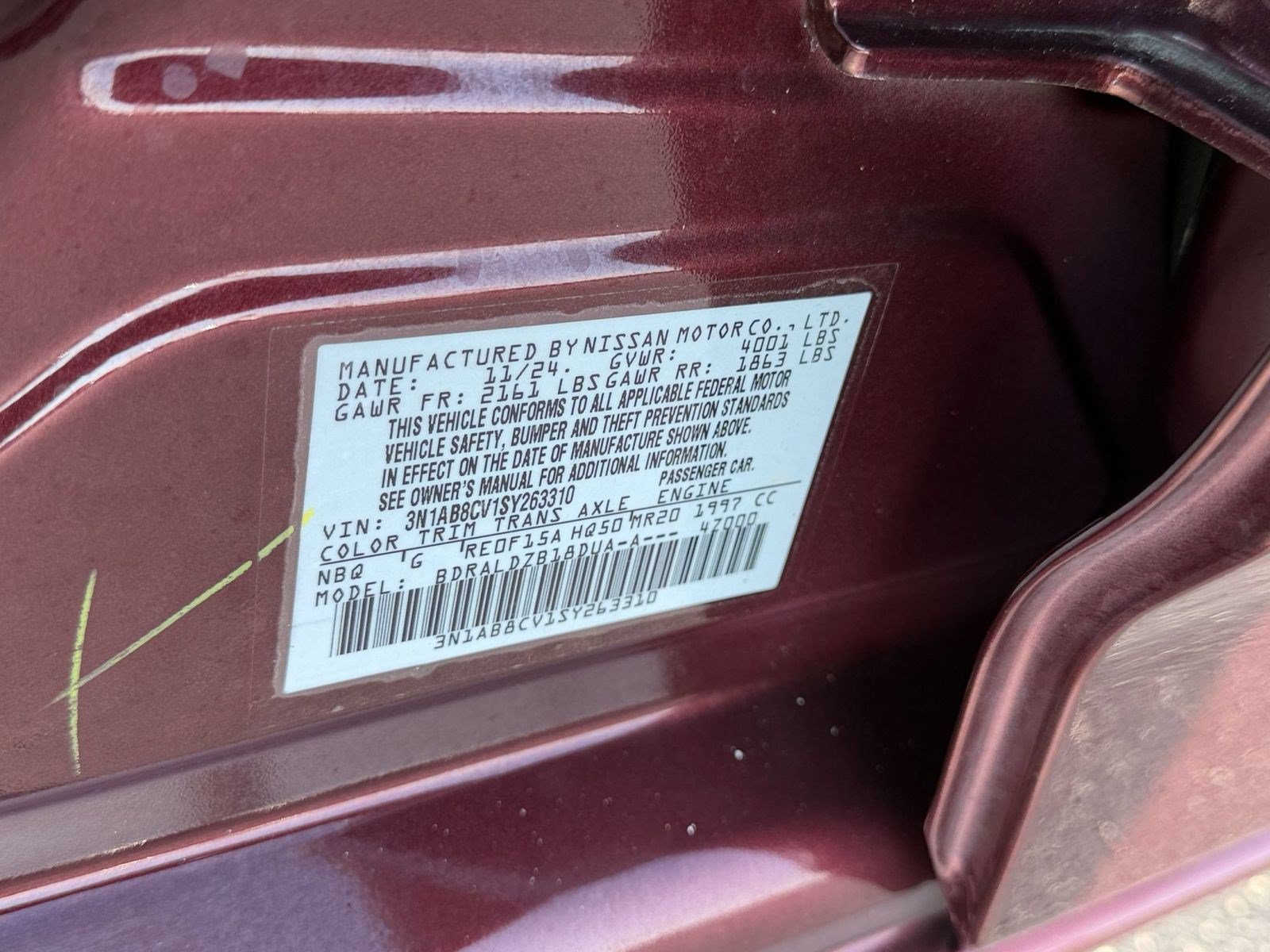 Used 2025 Nissan Sentra SV FWD image 28
