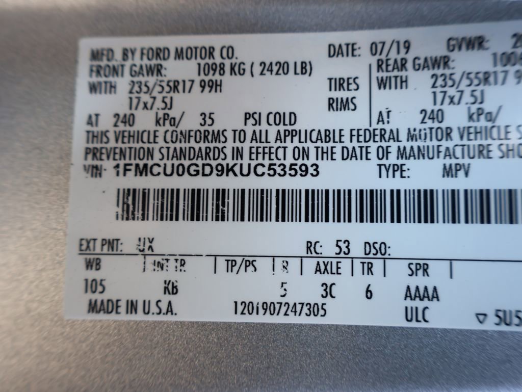 Used 2019 Ford Escape SE image 13