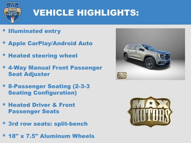 New 2026 GMC Acadia Elevation w/ LPO, Floor Liner Package image 17