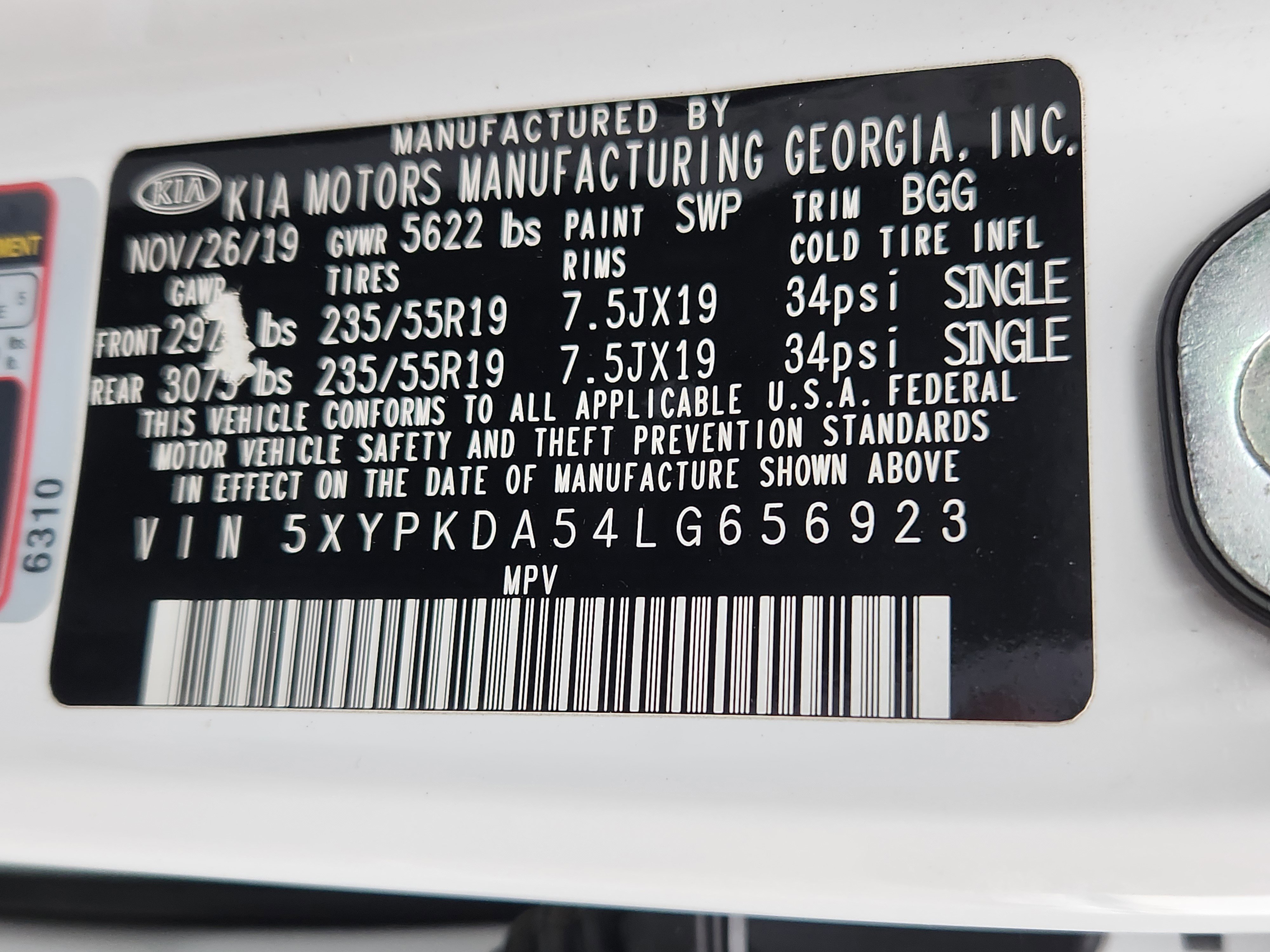 Used 2020 Kia Sorento SX image 26