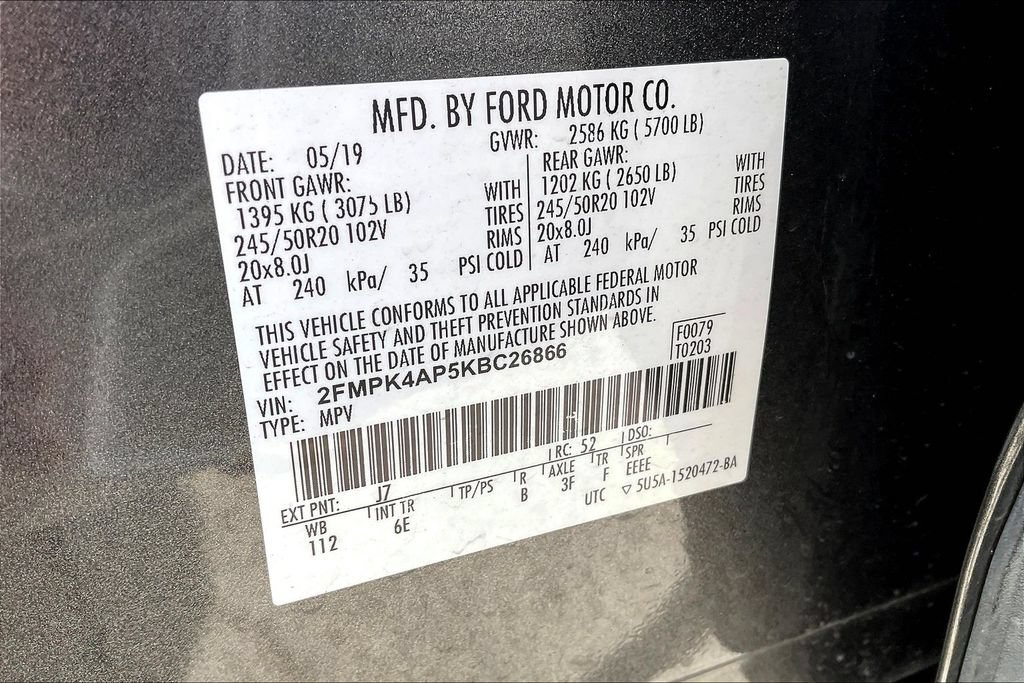 Used 2019 Ford Edge ST w/ Equipment Group 401A AWD/4WD image 33